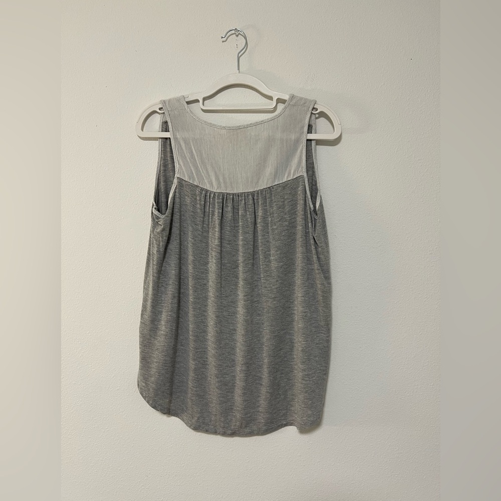Jane + Delancey Gray Button Tank - Picture 3 of 8